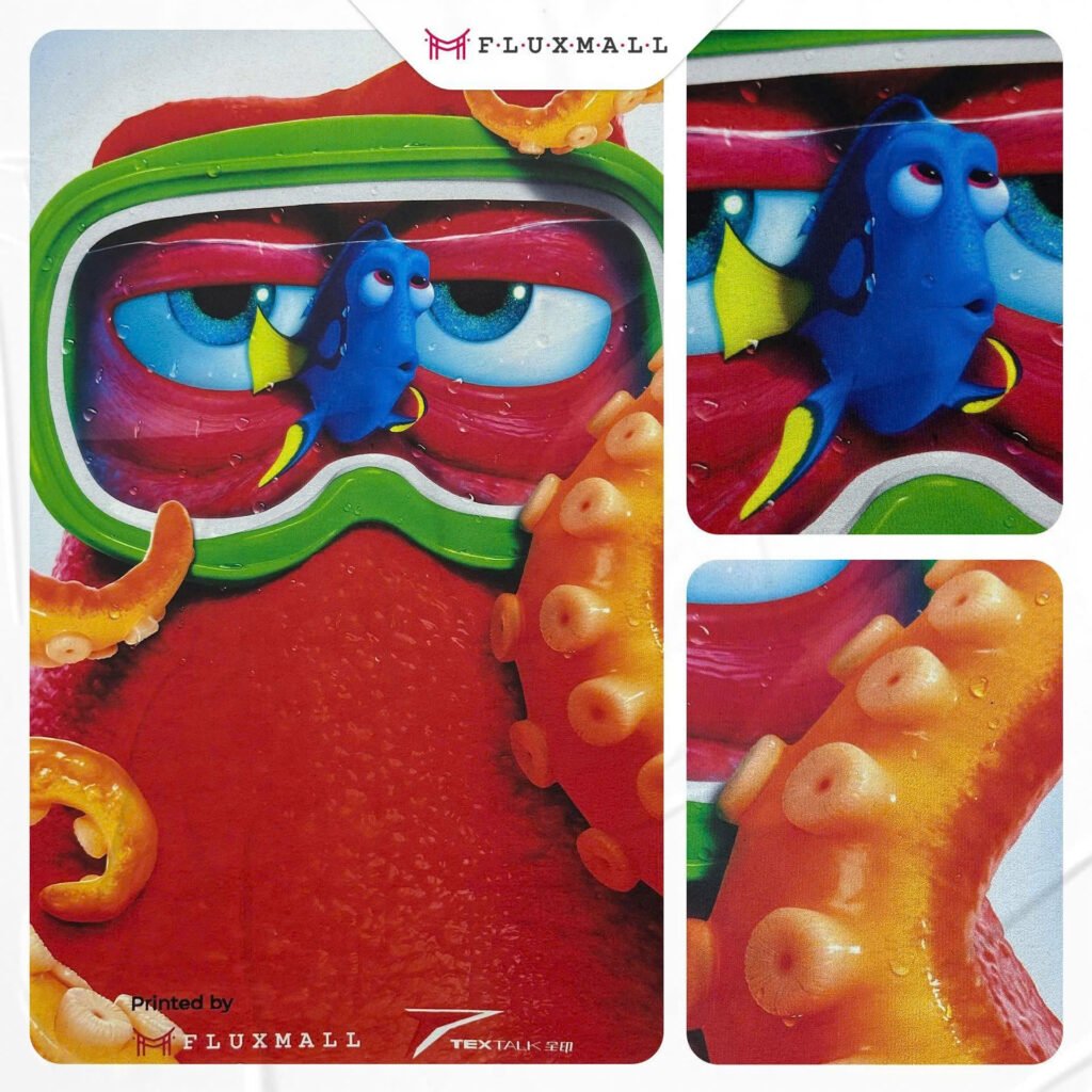 Retail graphics with high-detail elements