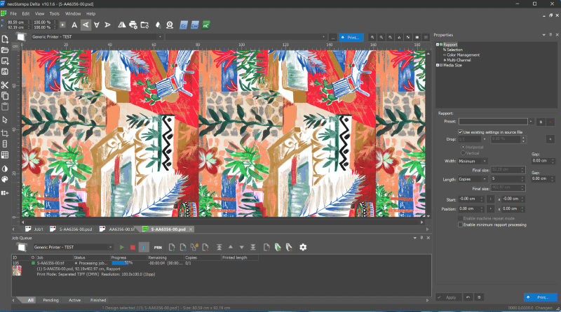 neoStampa v8 Interface